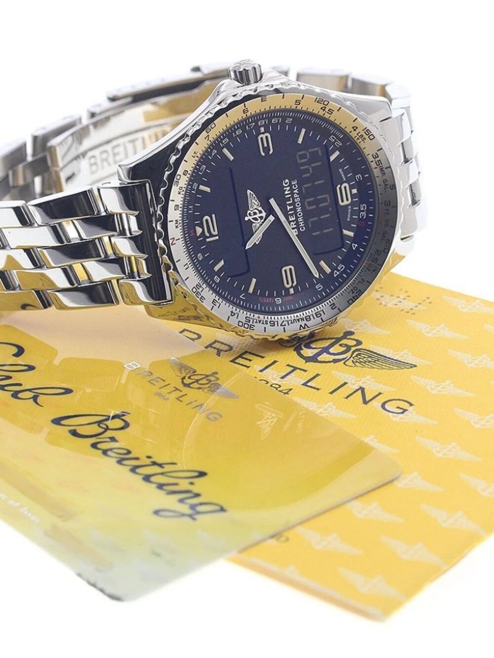 BREITLING Chrono space A56012.1 Black Dial Quartz Men's Watch